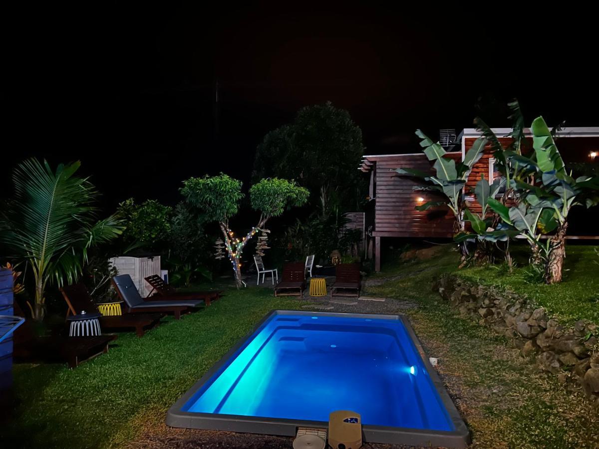 L'escapade créole Bungalow Bananier jacuzzi privatif Saint-Joseph Exterior foto